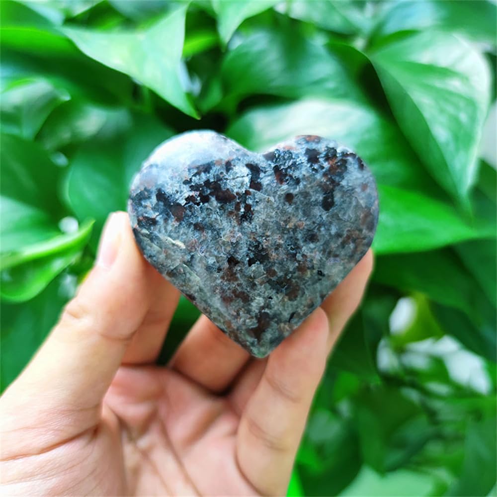 1pc 50-60g Crystal Charms Yooperlite Heart Love Powerful Wicca Crystals