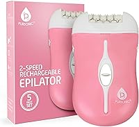 Vista 1 de Pursonic Fe120P Depiladora recargable de dos velocidades, rosa, 0.8 libras