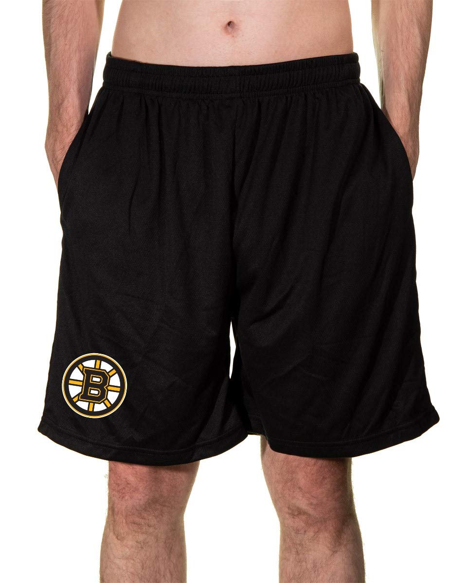 CalhounNHL Men's Team Logo Air Mesh Shorts
