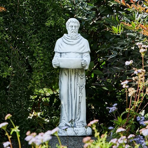 Saint Francis of Assisi with Deer Resin Home Garden Statue
