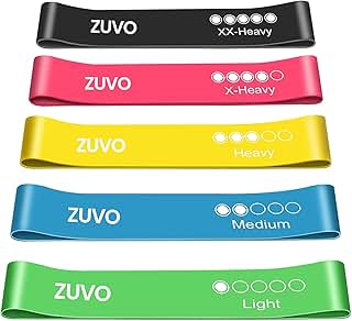 Resistance Bands Women & Men - Set of 5 - Perfect Gym Equipm