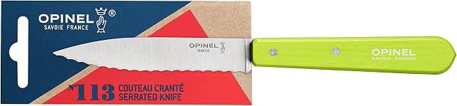 Opinel Serrated Knife No.113 (Green Apple)
