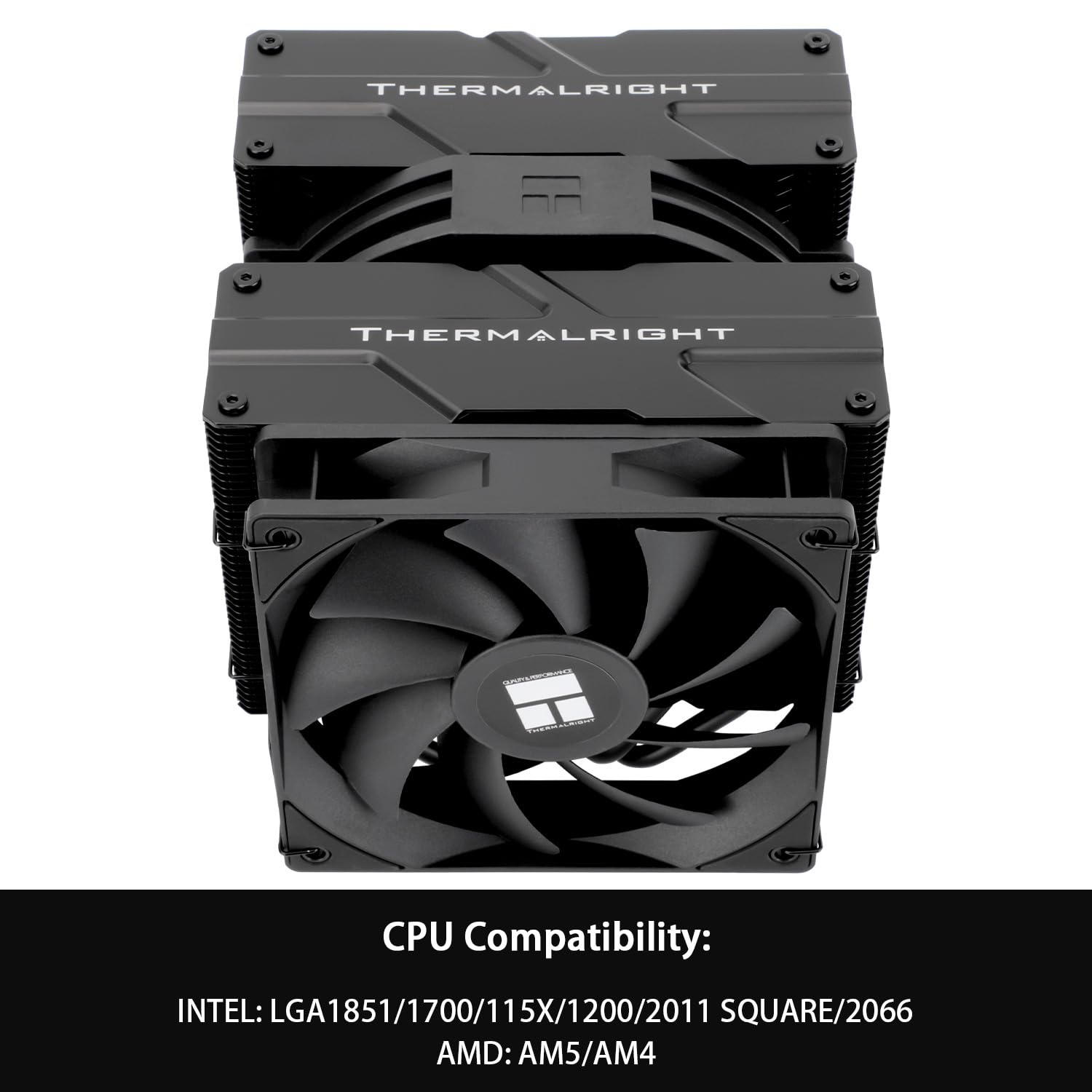 Thermalright Peerless Assassin 140 Black CPU Air Cooler, 6 tubi di calore dissipatore di calore Dual Tower, doppia ventola PWM con velocità 1500RPM, raffreddamento CPU desktop per Intel