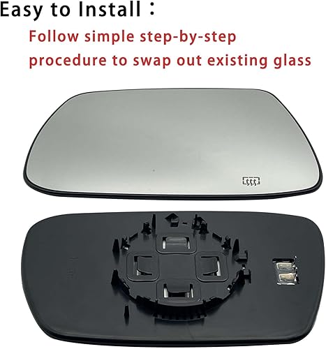 Miniatura 7 de Espejo lateral del conductor de repuesto para Jeep Grand Cherokee 2005 2006 2007 2008 2009 2010, espejos retrovisores laterales exteriores