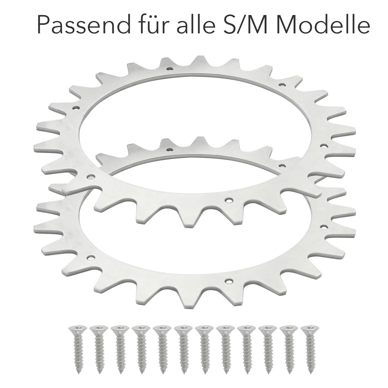 Spikesworxsm Kolce do Robota Koszącego, Srebrny, 205 mm x 3,0 mm