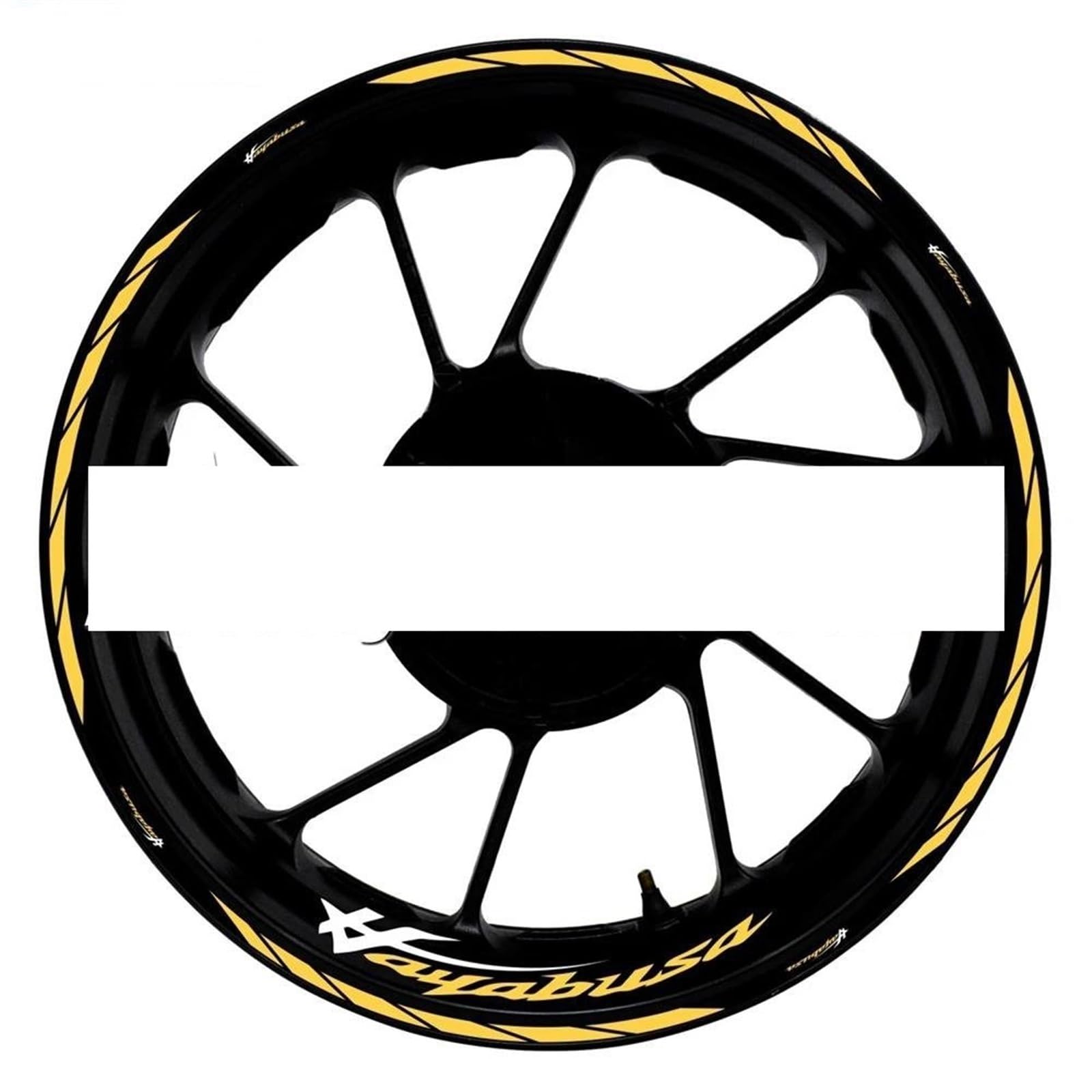 Motorcycle Accessories Wheel Stickers Reflective Rim Motorbike Waterproof Decals for Suzuki for Hayabusa 1300(Color15)