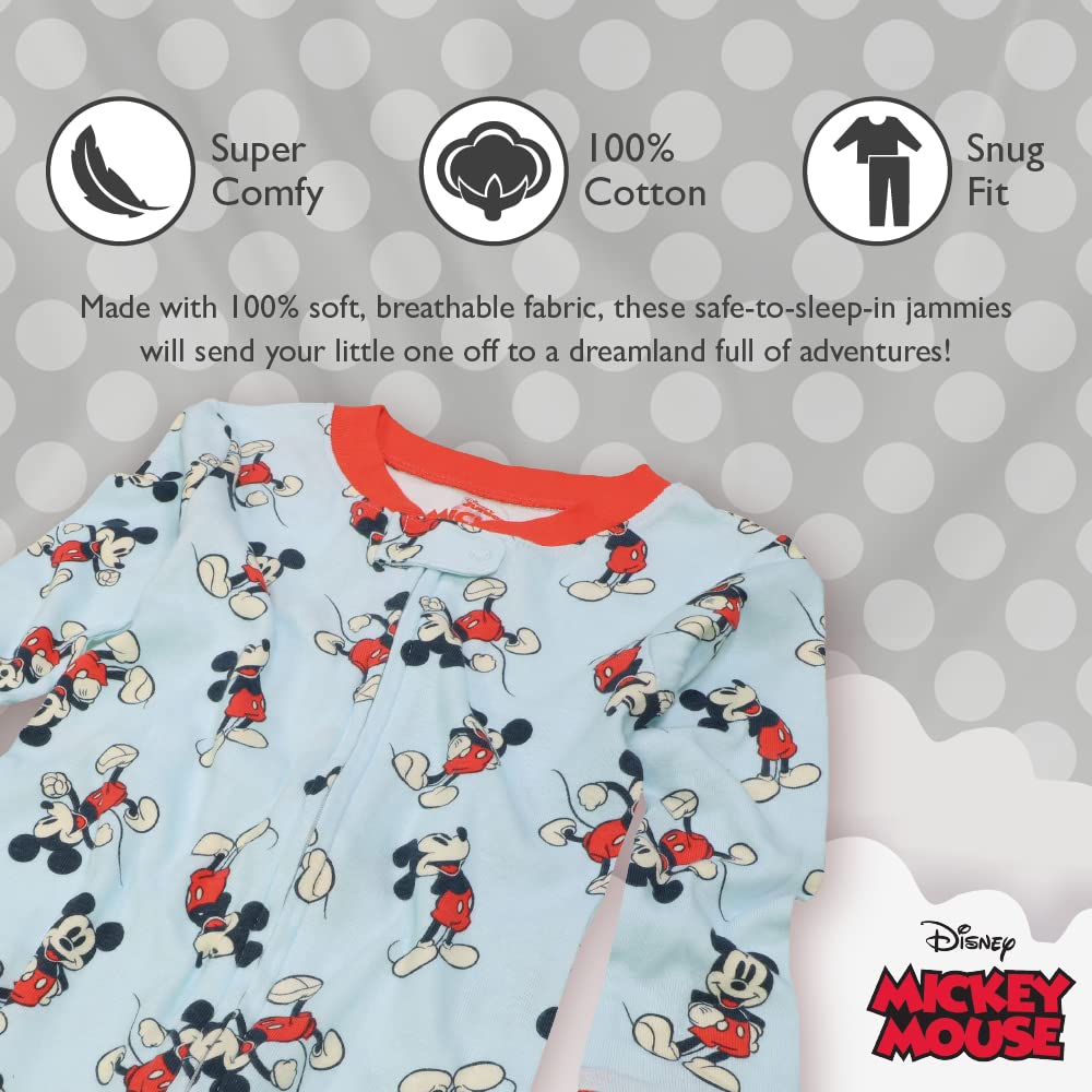 Disney Pijama Mickey Mouse de algodón sin patas para niño