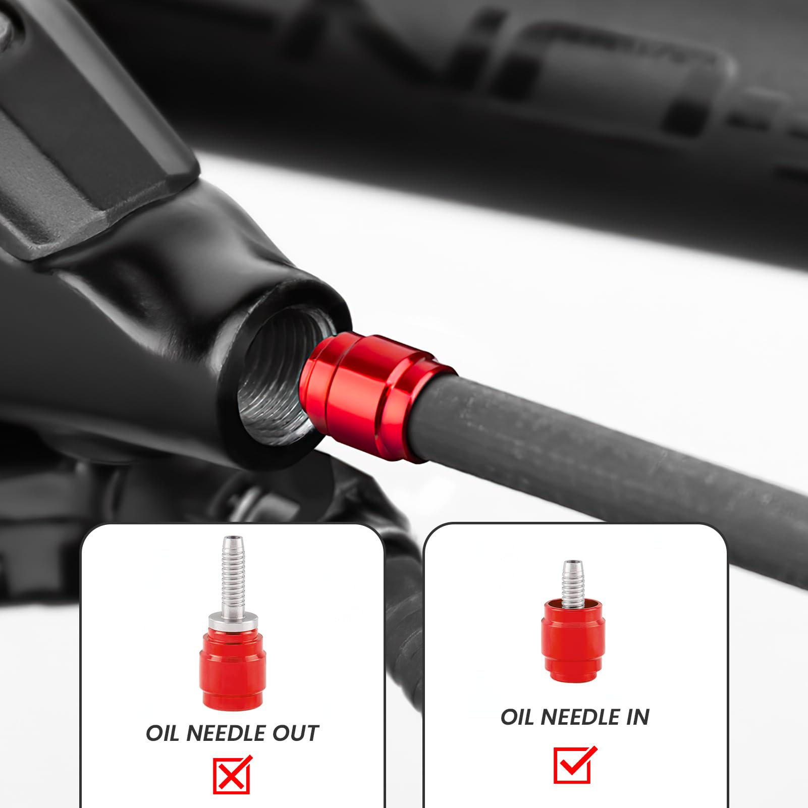 5 inserti per freno a disco, olive, per freni a disco per mountain bike, kit di montaggio per olio di collegamento rapido, per biciclette SRAM AVID e pezzi di ricambio, accessorio per tubo