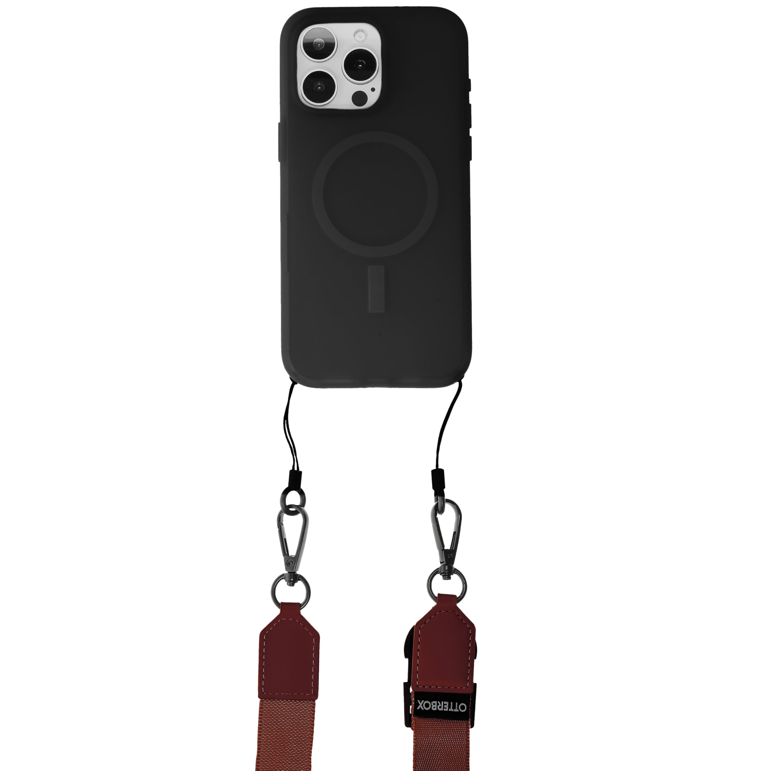 OtterBox 2-in-1 Crossbody Strap for Phone, Adjustable Neck and Wrist Lanyard, Additional loop to hang Keys and Headphones, Compatible with most Phone Cases, Red