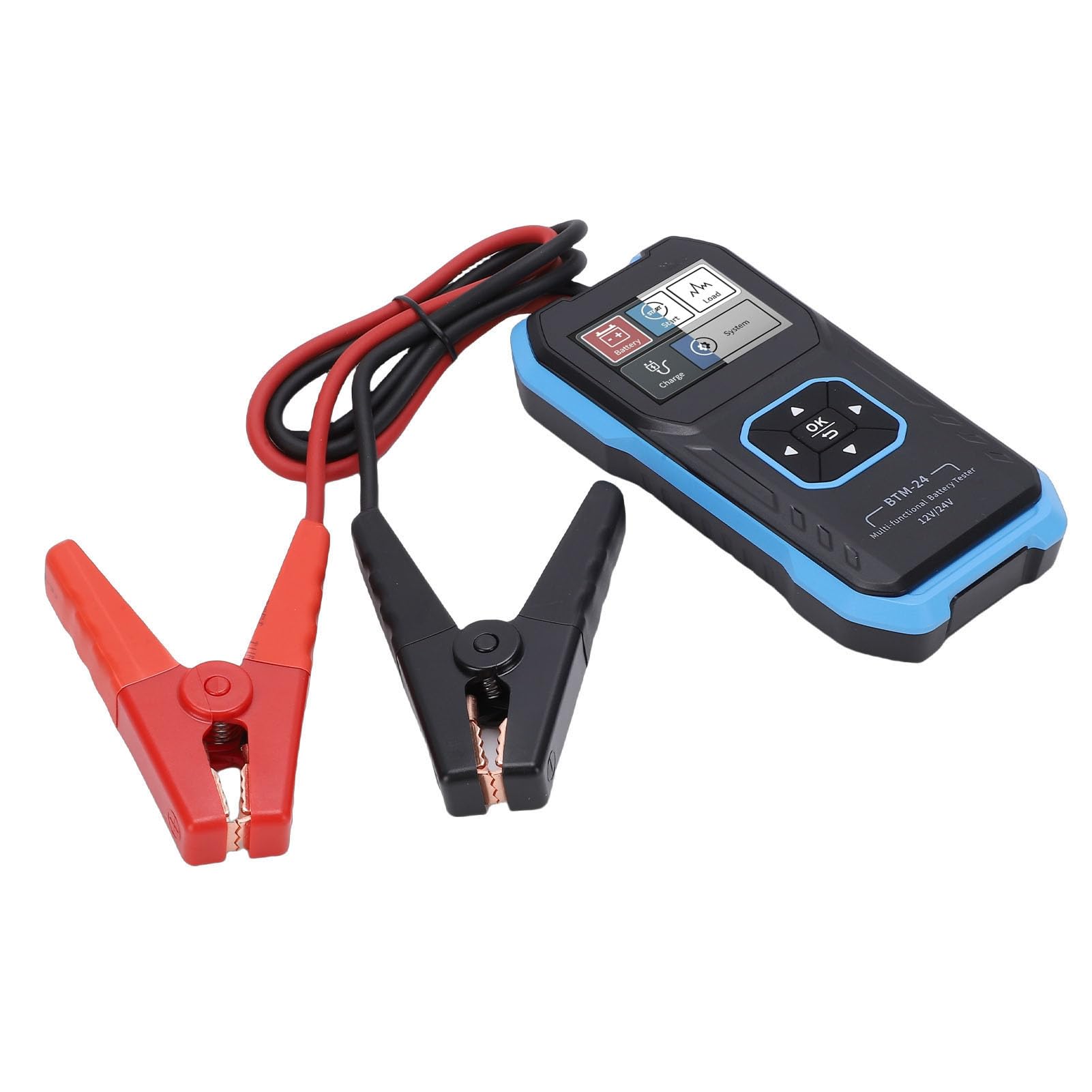 Topiky Probador de Batería de Automóvil Analizador de Batería Automático de 12 V 24 V con Probador de Arranque de Alternador, de Carga de Automotriz, para Camión, SUV, RV, Barco, Motocicleta