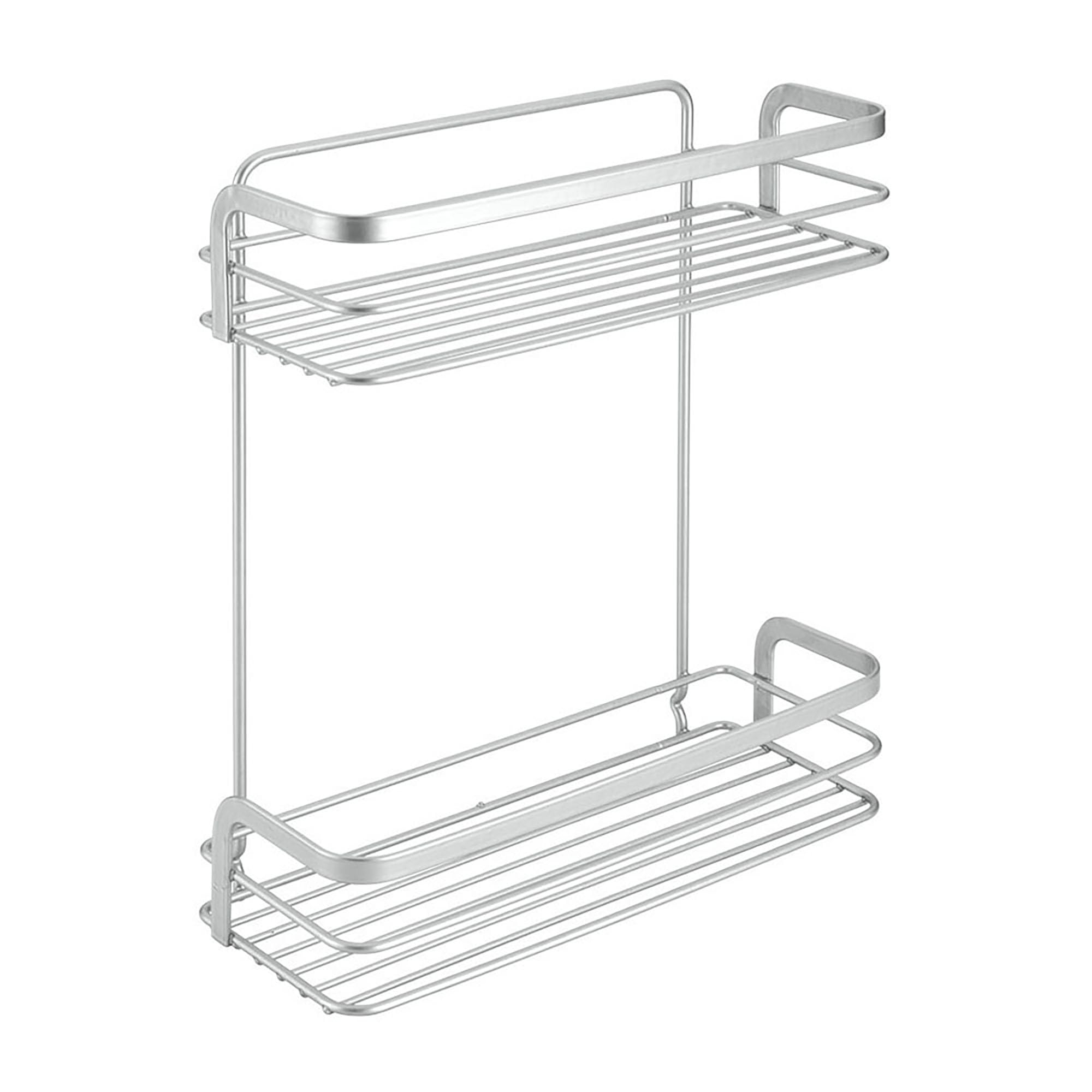 Metaltex VIVA - Estante de2 Niveles para Baño y Ducha. Acabado POLYTHERM color Gris