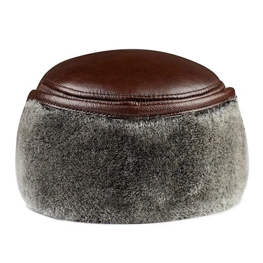 Cappello da Uomo Invernale Antivento Cappello Caldo Cappello da Donna Russo paraorecchie Cappello Invernale da Sci Berretto Finto Cappelli Berretto da Baseball in Pelle con VI,B-L