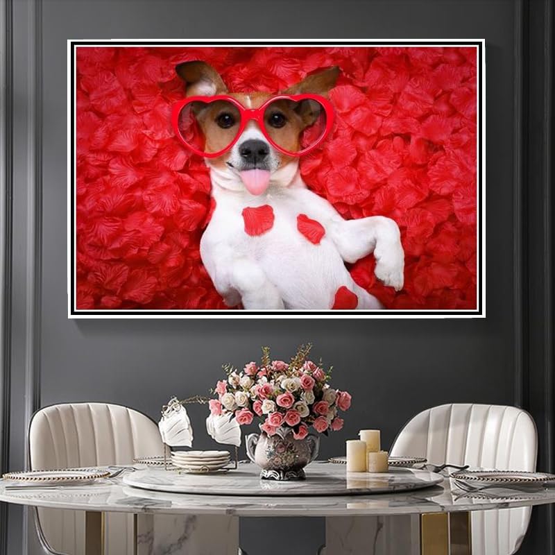 Kit De Peinture Diamant 5D Jack Russell Terrier Pour Adultes