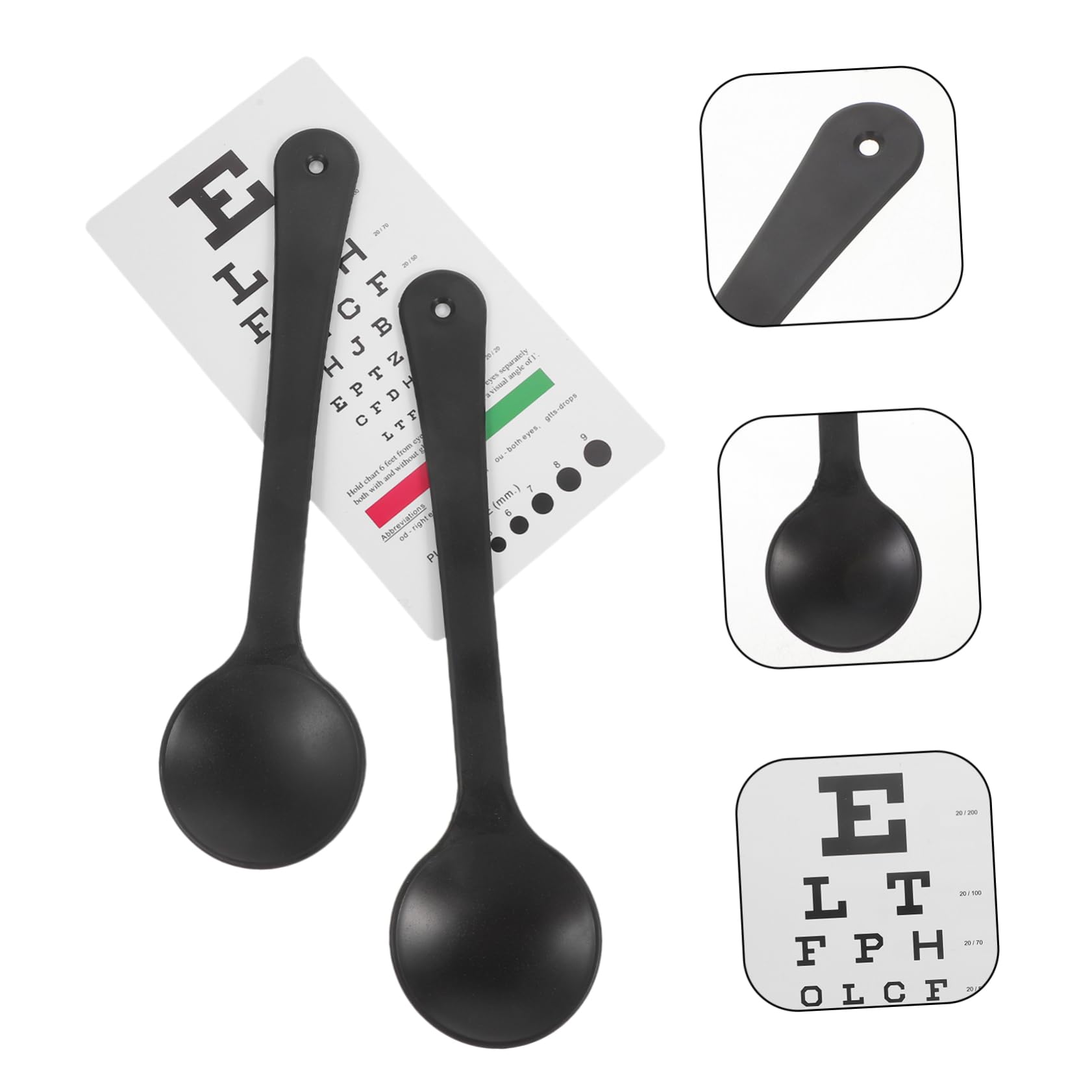 Hohopeti Snellen Eye Chart Set Teaching Eye Exam Occluder for 6' Distance Vision Test