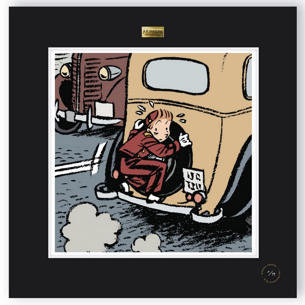 Akimoff Collections Póster cartel de colección Spirou y Fantasio, Diario de un ingenuo (40x40cm)