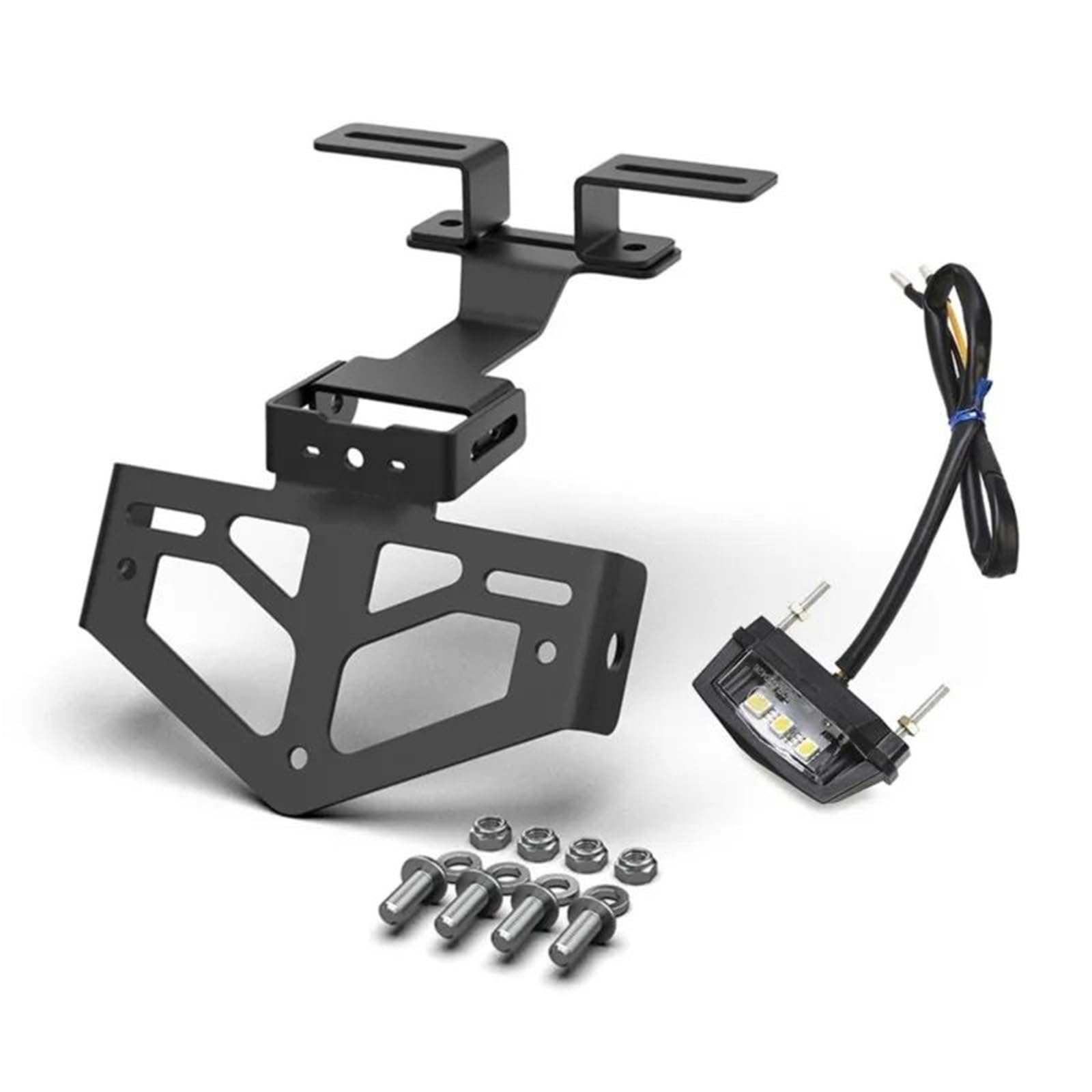Support De Plaque D'immatriculation Réglable Convient pour Yamaha MT01, MT03, MT07, MT09, MT10, MT15, MT25, MT125 Support Plaque immatriculatio