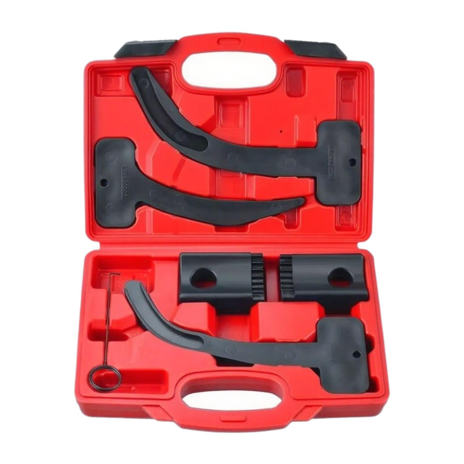 Bloccaggio Albero a Attrezzi Temporizzazione Motore Kit Accessori Veicoli Valigetta Robusta Adatto a Officina Manutenzione Garage Riparazione, Nero