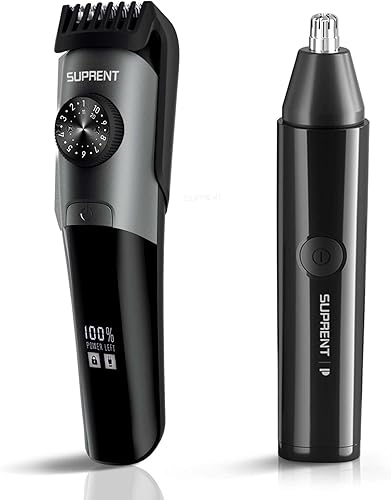 Miniatura 1 de SUPRENT Recortadora de pelo de nariz y recortadora de barba impermeable
