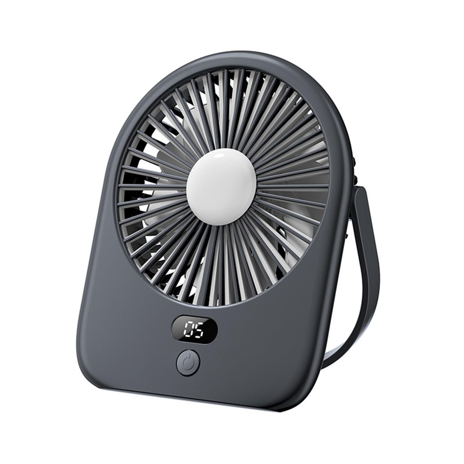 TAZIZI Noise Rechargeable Fan with Light for Desk Use 1200mAh Battery Low Noise Desktop Cooling Gadget Quiet Desktop for Bedroom