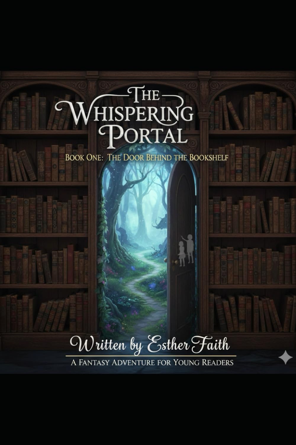 The Door Behind the Bookshelf: A Fantasy Adventure for Young Readers: 1 (The Whispering Portal)
