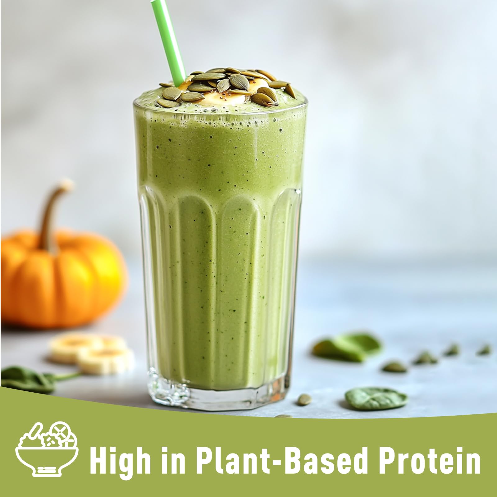 Unleash’d Organic Pumpkin Seed Protein Powder 16oz – Vegan, Non-GMO, Plant-Based Protein, No Artificial Sweeteners, Supports Immune Health — Amazon image 5