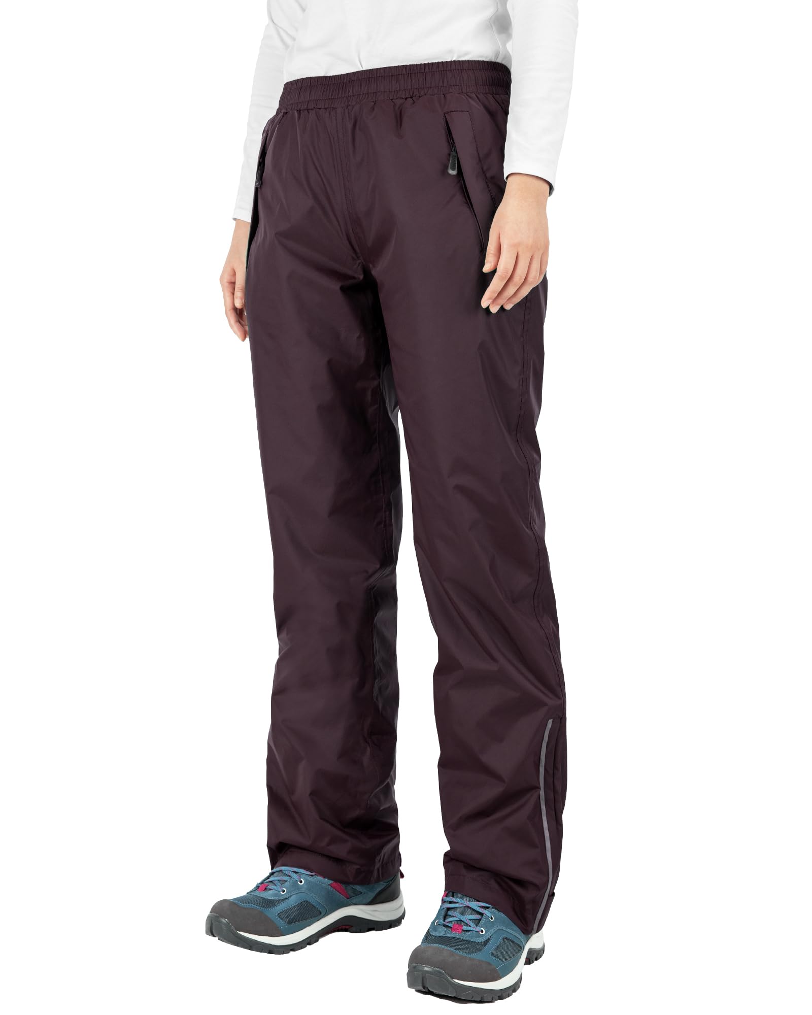 33,000ft Pantalon de Pluie Femme Respirant Imperméable Pantalon de Randonnée Coupe-Vent Résistant D'extérieur Pantalon de Trekking
