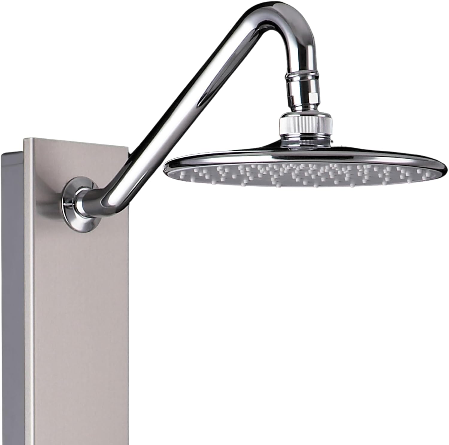 Aloha Rain Shower Head with Handheld Spray Combo - 1021-SSB, Stainless Steel - 8" Rainfall Showerhead, 2 Pulsating Body Jets, Rain Shower Heads with Handheld Spray Combo