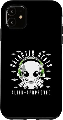 Miniatura 10 de iPhone 11 Pro Alien Head with Headphones  UFO Case