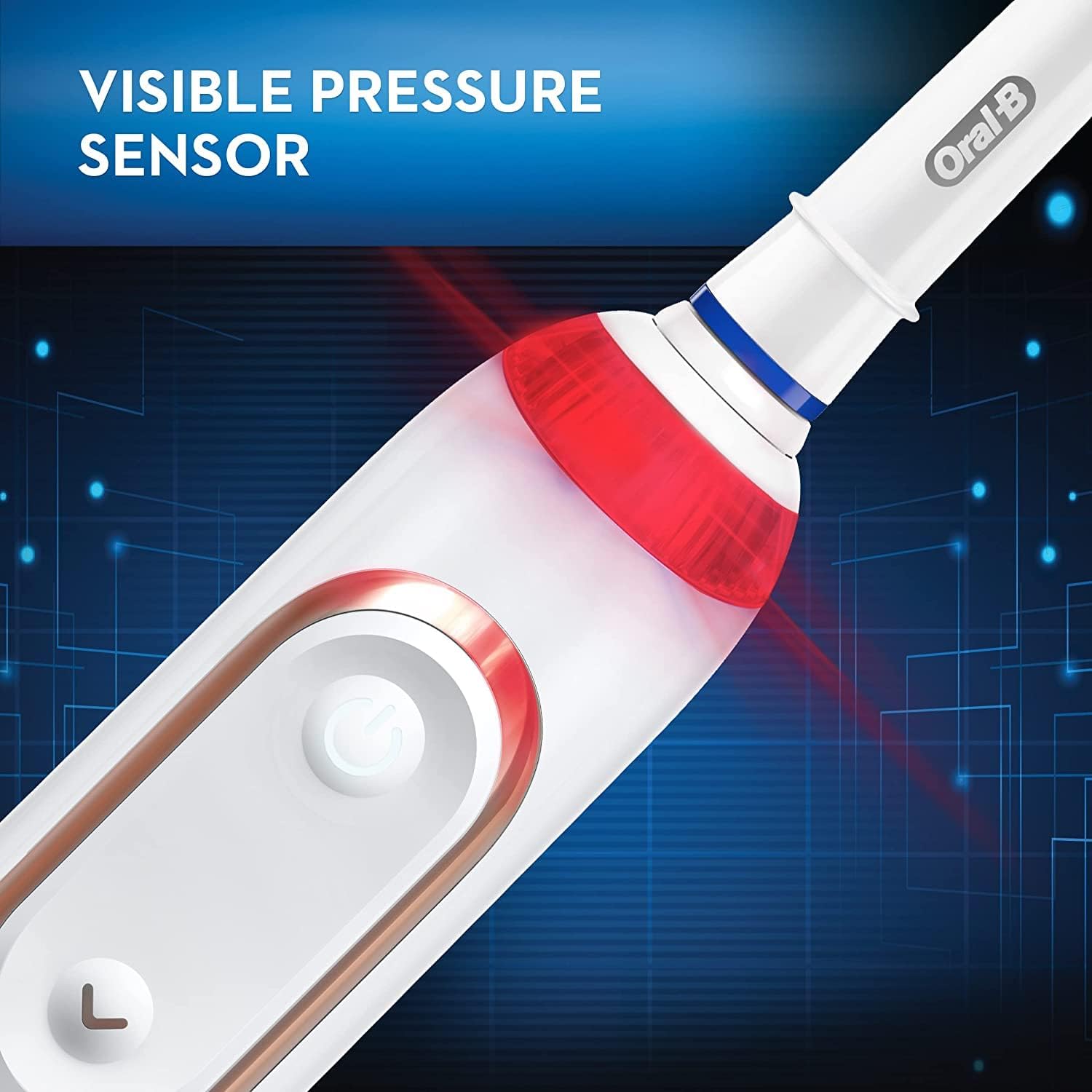 Oral-B Pro Smart Limited Power Rechargeable Electric Toothbrush with (2) Brush Heads and Travel Case, Rose Gold