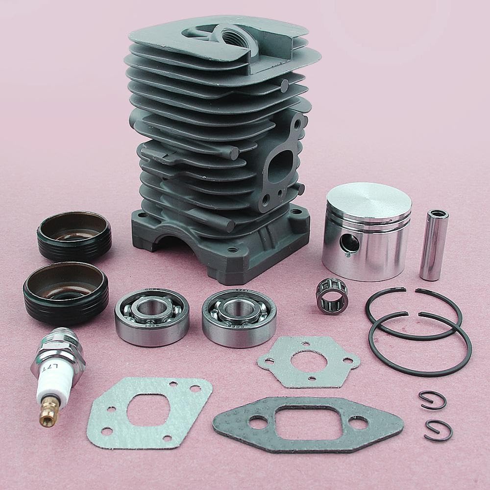 Kit cuscinetto a sfere scanalate for candela di accensione, cilindro e guarnizione for motosega da 41,1 mm, for Partner 350 Partner 351 Kit cilindro motosega