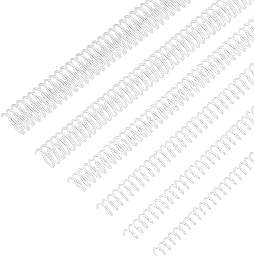 Leinuosen Paquete de 120 bobinas de encuadernación en espiral de plástico, bobinas de varios tamaños para encuadernar, peines y espinas (14 516 38