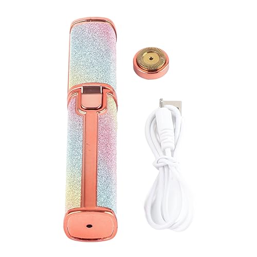 Juego de recortadora de cejas 2 en 1 recargable por USB, sin dolor, removedor de vello facial eléctrico para pelusas faciales, labios, cuerpo,