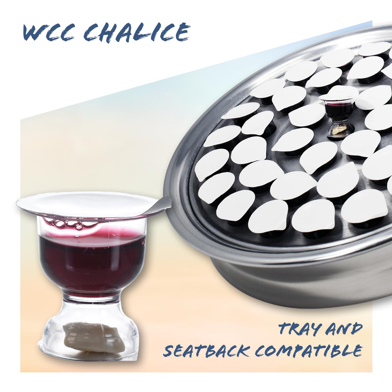 World Communion Chalice Concord Grape Juice And Bread - 600 Units - Ships Free