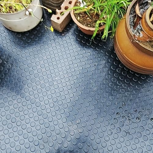 Suelo Goma Suelo de Caucho para Monedas Exterior Interior, Placa de La Moneda Engrosada Alfombras de Goma Industrial para El Suelo Debajo del Coche/Plantas, Home Anti Slip Runner Mat Garage Mat(0.6 x