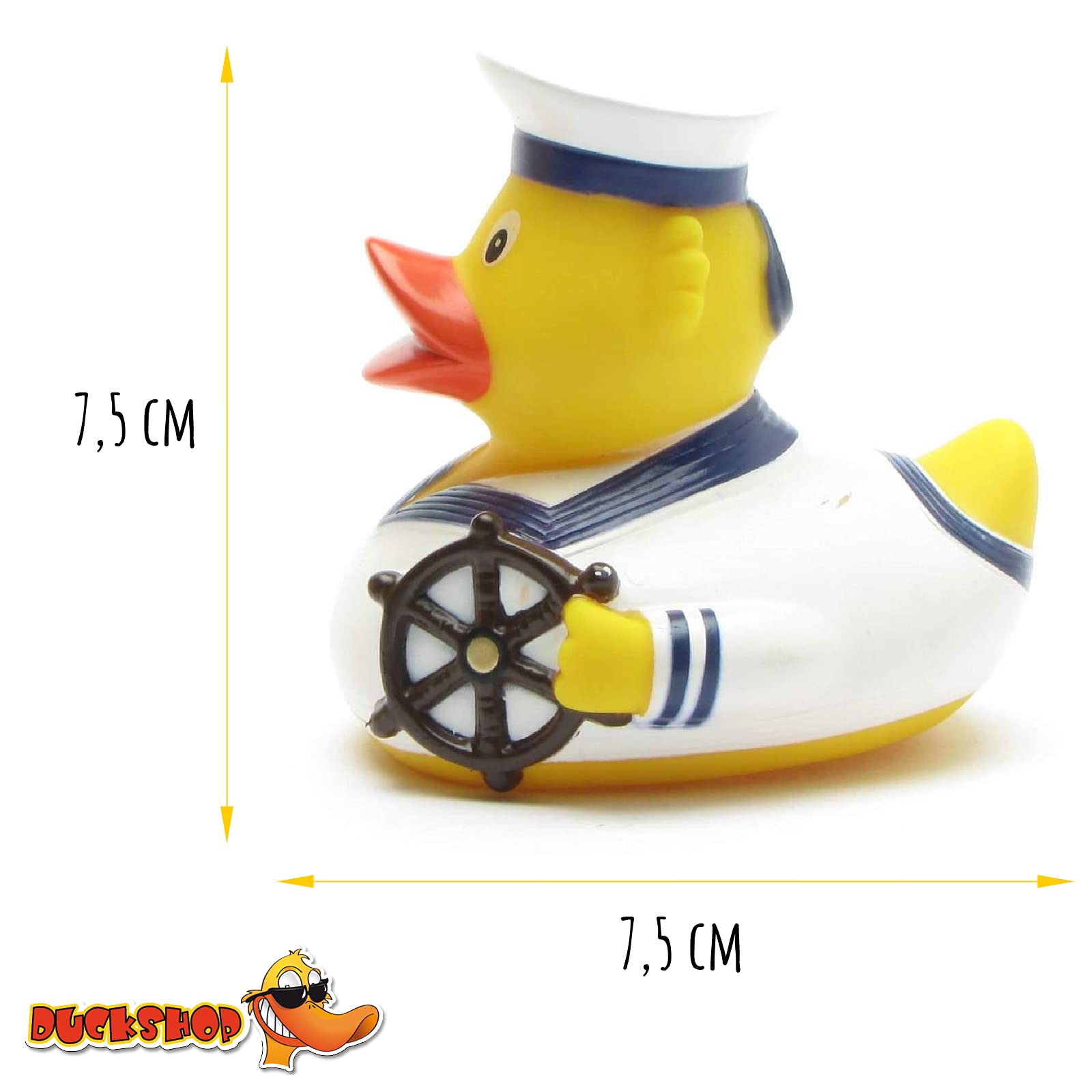 Duckshop I Badeend Notebook I piepende eend I L: 7,5 cm - incl. badeend