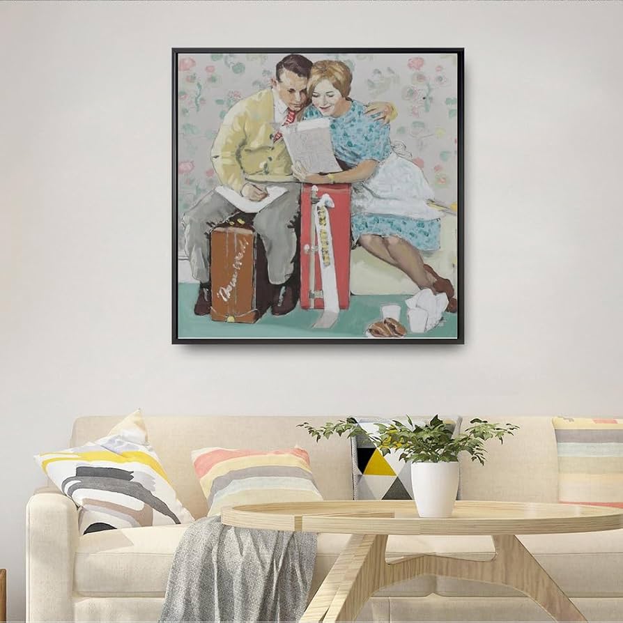 ノーマンロックウェル　ポスター　額装　アート　絵画　リトグラフ imgrc0093767285.jpg