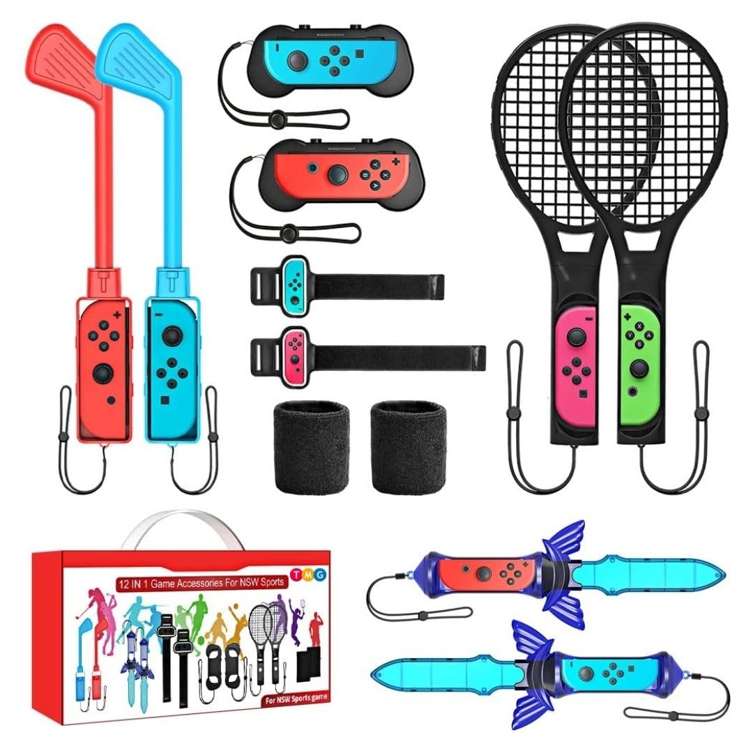 TMG 12 in 1 Switch Sports Accessories Bundle Kit For Nintendo Switch Sports Games (B0CX17P3QC) Amazon Price History, Amazon Price Tracker