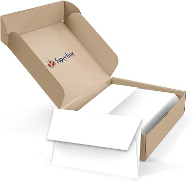 A2 White Envelopes 4 3/8" x 5 3/4" Fits 4.25 x 5.5 Inch Invitation Photo Wedding Announcement - Bulk Pack of 250 Envelopes