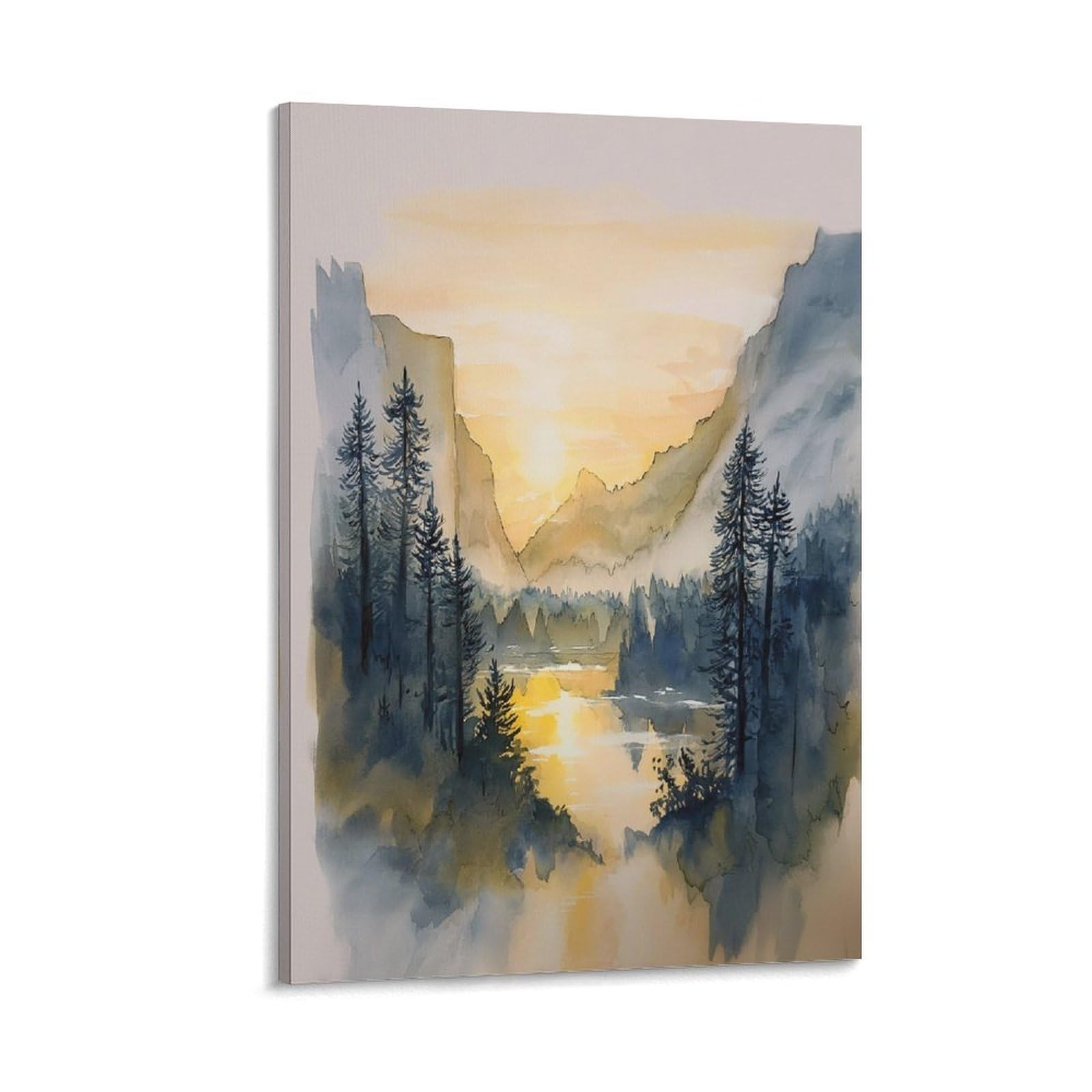 LCYNNH Oregon Traditional Style Retro 20x30inch(50x75cm) Vintage Travel Poster Watercolor Canvas Art
