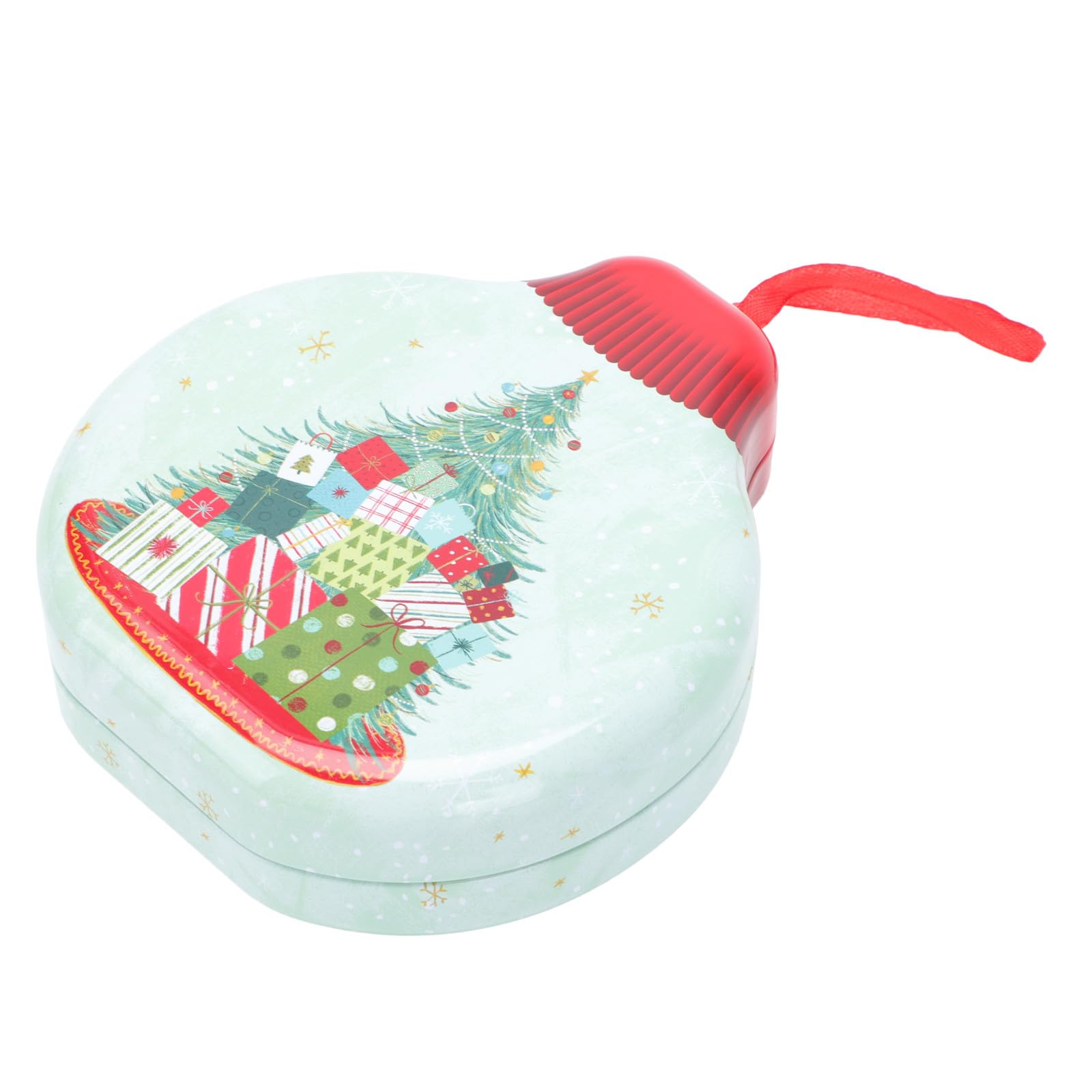 Gatuida 8 Pièces Boîte à Bonbons de Noël Ronde en Fer, Boîte Festive