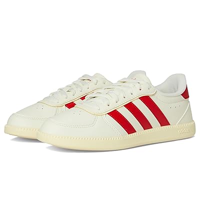 adidas Kids Breaknet Sleek Shoes (Big Kid) Kids Shoes White/Better Scarlet/Warm Vanilla