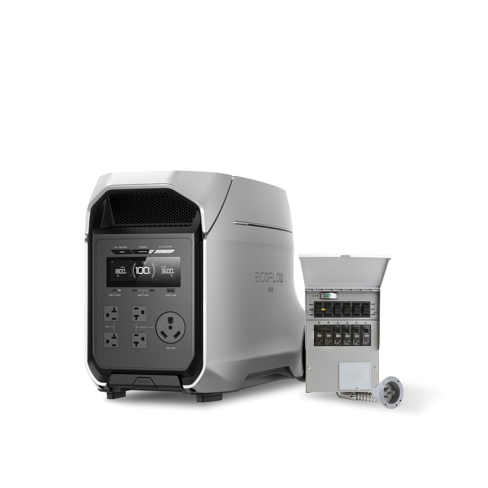 家電 ecoflow Amazon.com : EF ECOFLOW DELTA 3 Ultra Plus Portable Power Station