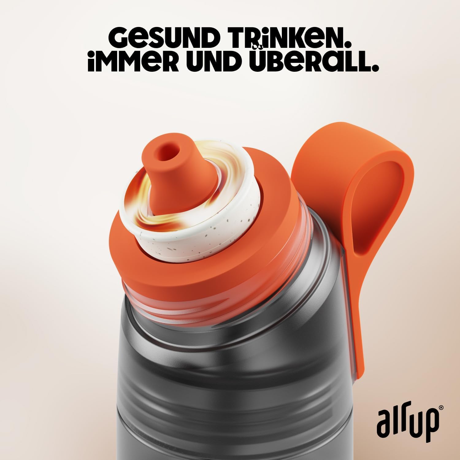 air up® Flasche Twist Pro Starter Set Original, inkl Pods in 5 Geschmacksrichtungen 600ml Trinkflasche mit Geschmack, zuckerfrei I auslaufsicher, spülmaschinenfest & BPA frei I in Charcoal Grey