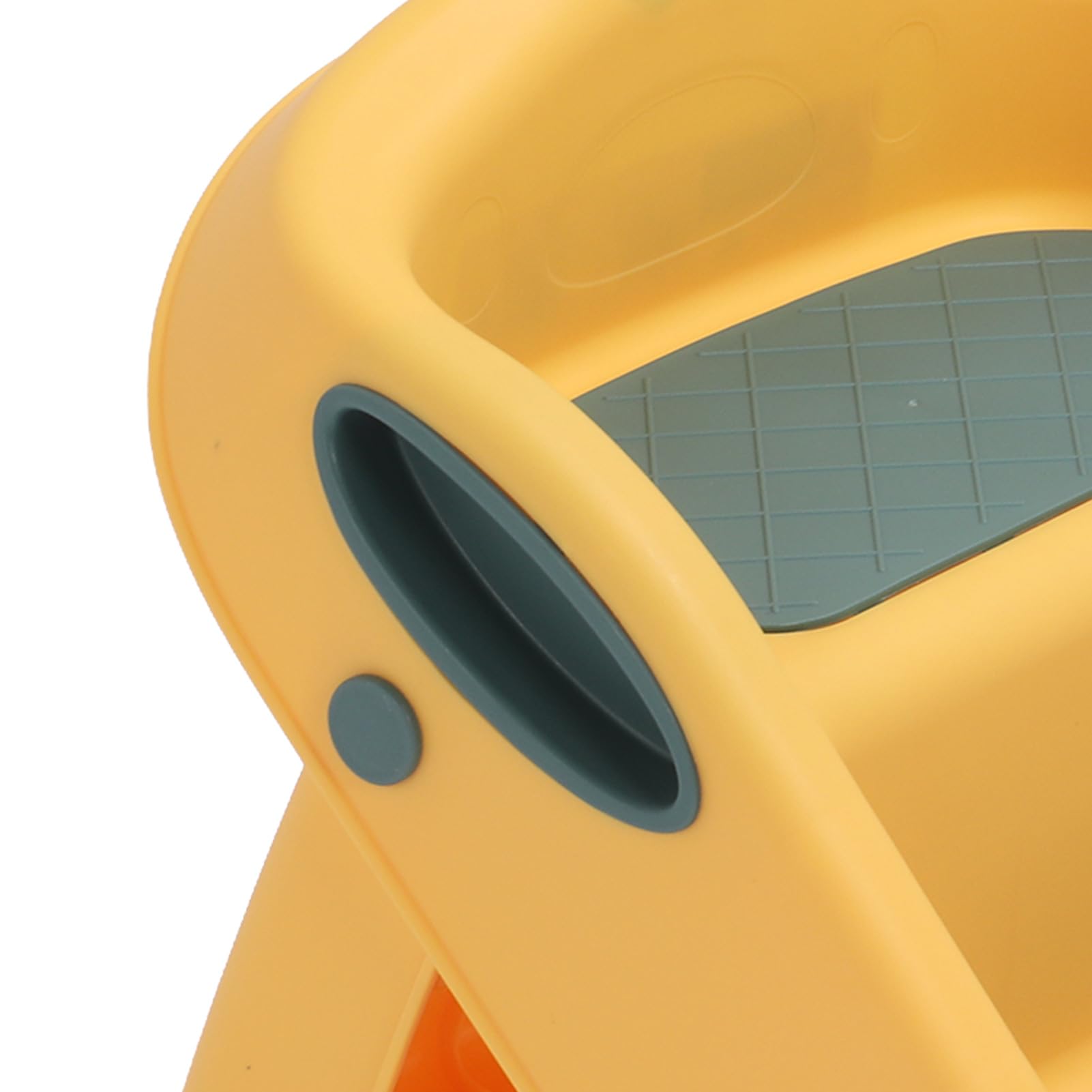 Taburete para Inodoro con Lavabo, Taburete Plegable para Niños Pequeños, Antideslizante, 3 en 1, para Baño de bebé (Yellow)