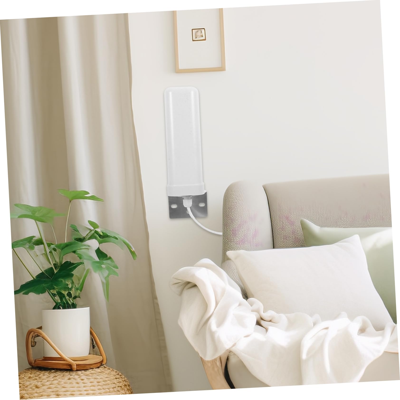 Signal WiFi pour Amélioration Gain 16-18dbi Antenne Omnidirectionnelle 3g 4g en Métal et Plastique et Transmission Stable Extérieure en Intérieur et Extérieur