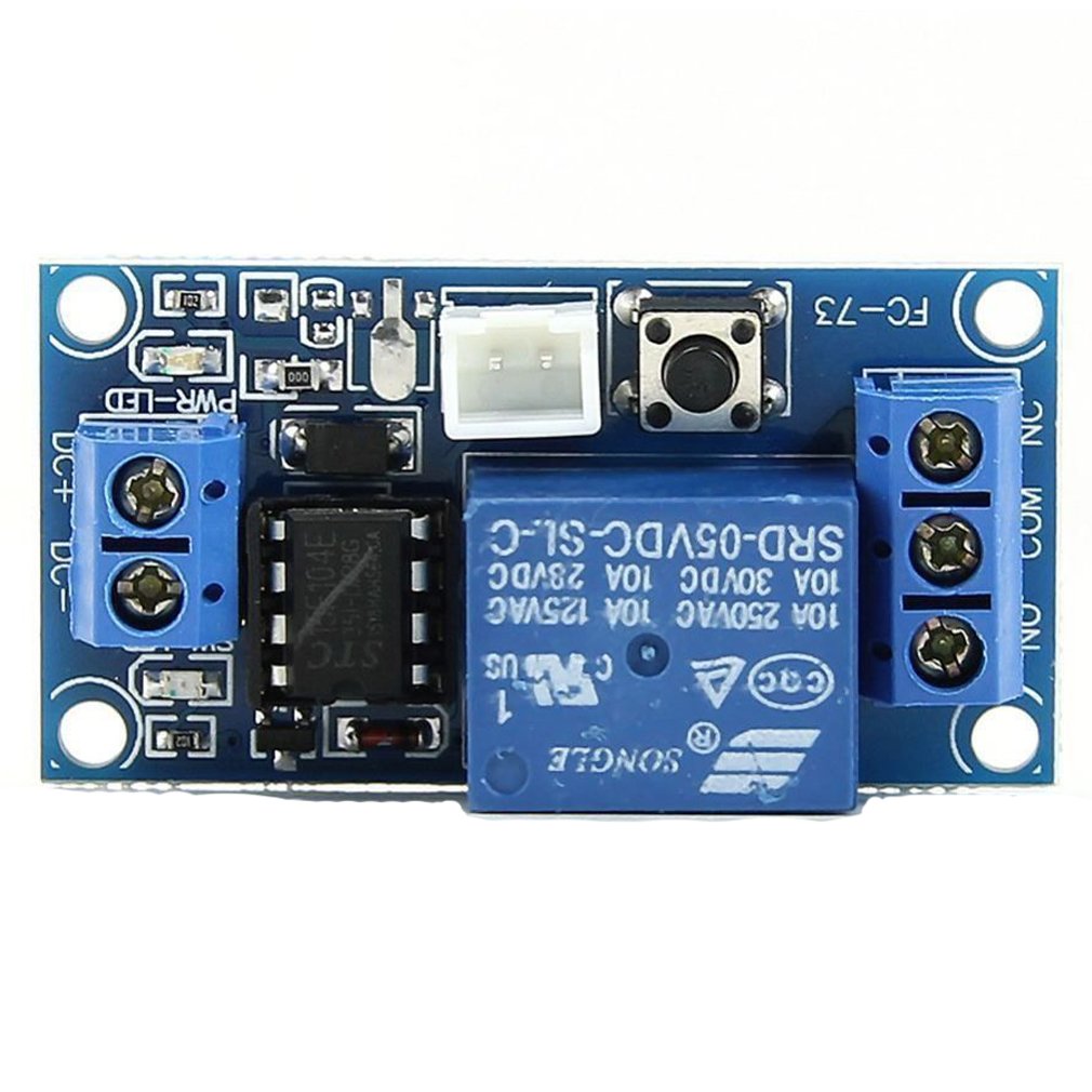 HiLetgo 5V 1 Channel Self Locking Bistable One Button Start/Stop Self-Locking Relay Module Relay Switch for MCU Control