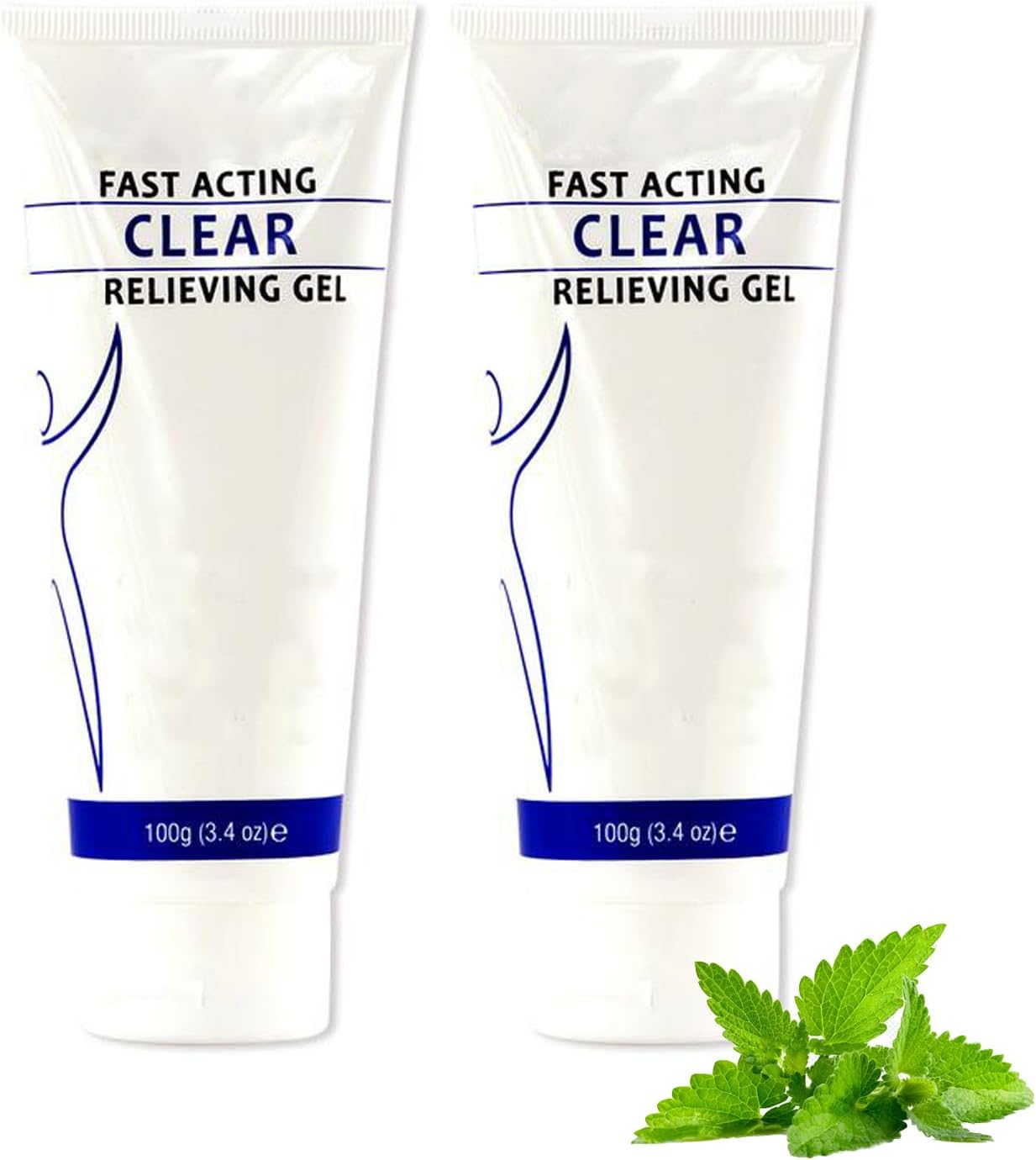 Soothing Cooling Gel, Relieving Body Gel, Fast Absorbing Pain Gel for Women and Men, Cooling with Menthol and Frankincense, Fast Acting Clear Pain Relieving Gel, Pain Relieving Gel