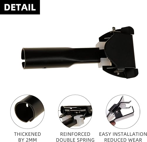 Miniatura 3 de Mango de trapeador de polvo con clip, 2 piezas, mango de trapeador de suelo, mango de trapeador de polvo Commercia para limpieza