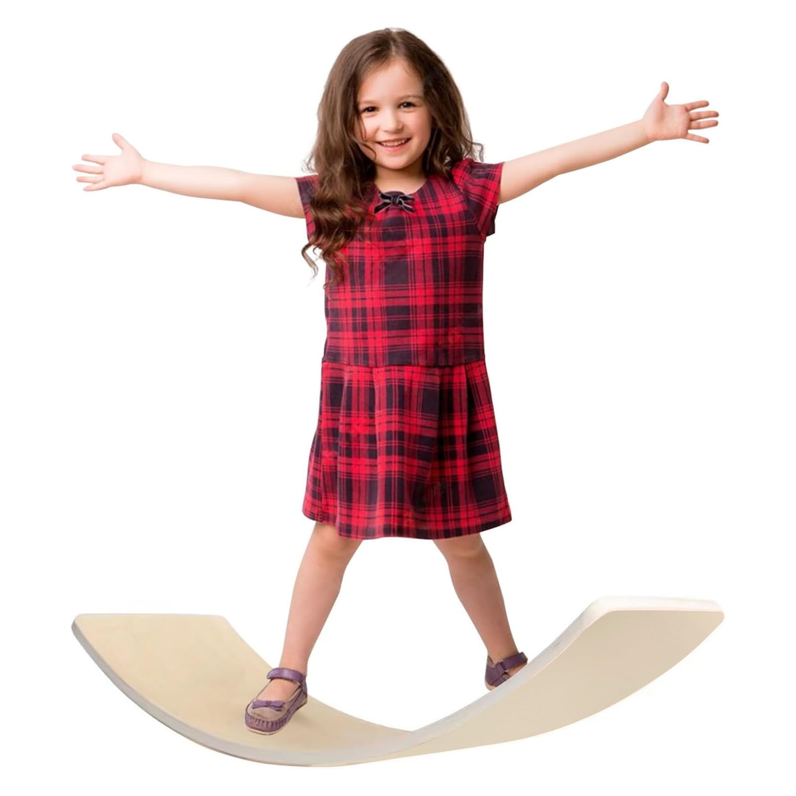 HIUOUIH Tabla de Equilibrio Niños Balance Board Curva de Madera para Niño Equilibrio Niños Tabla de Balance Tabla Wobbel Madera Max.200 kg — view 8
