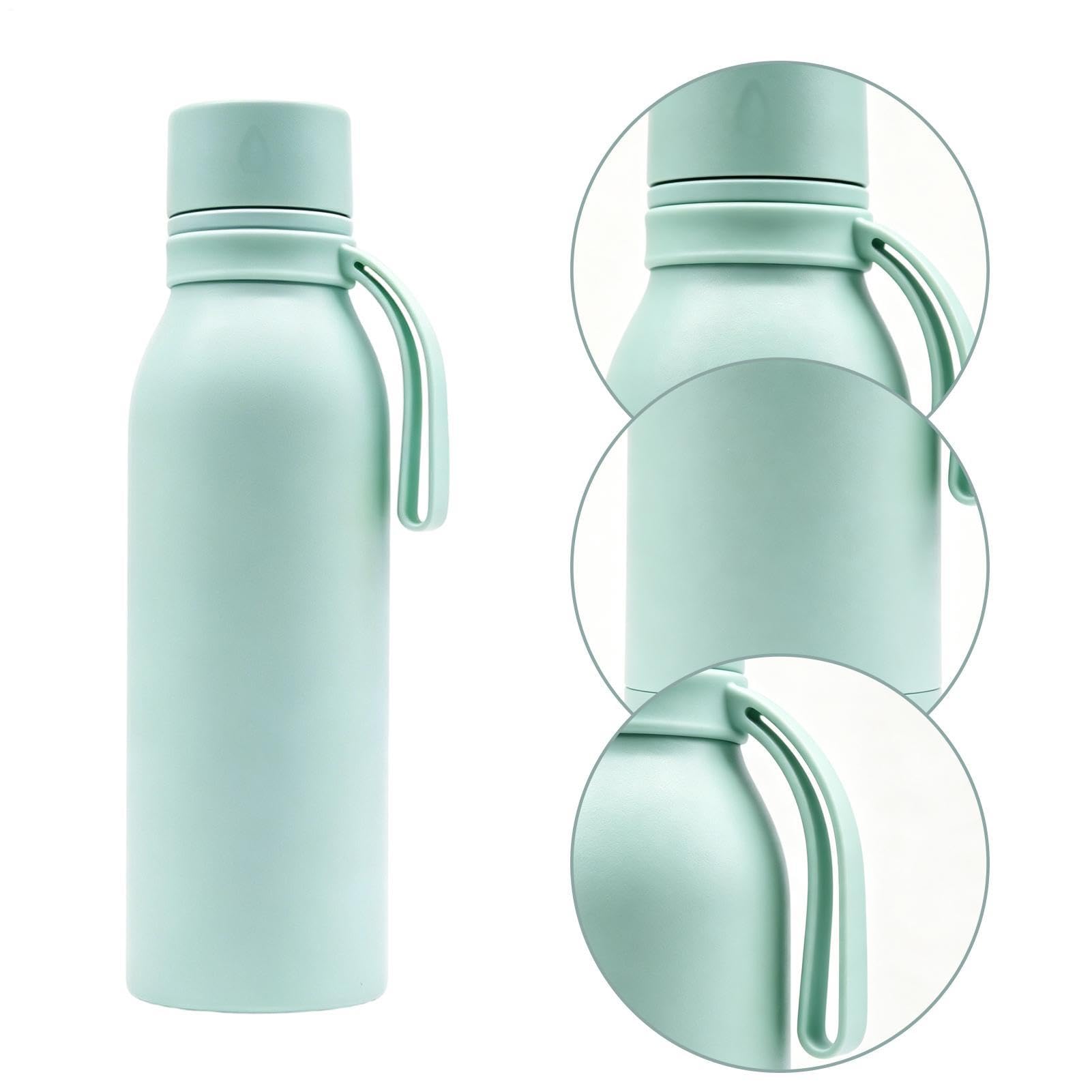 550ml Vacuum Water Bottle Stainless Steel Travel Sports Drink Flask | Insulated Water Bottle | 550ml Travel Tumbler | Insulated Sports Water Bottle | for Camping Backpacking Travel Outdoor Gym Wo
